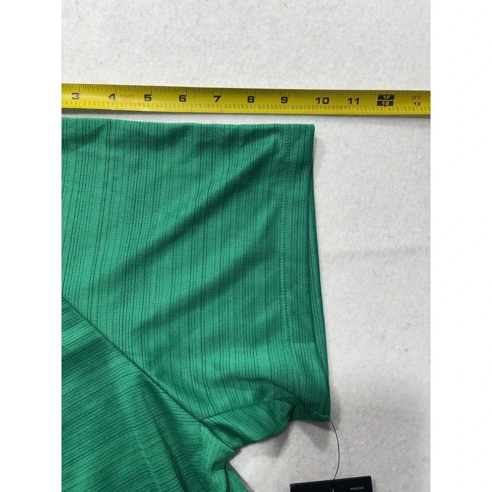 Nike Dri-FIT Shirt Mens 2XL Green Running Reflective Graphic Tee Lightweight